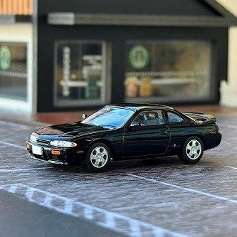 NISSAN SILVIA Q's AERO (前期/S14) 1995 Black 1/64 TOMYTEC LV
