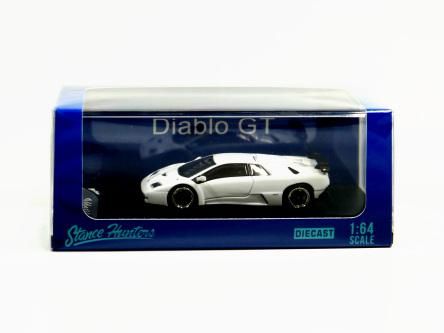 Diablo GT White Pearl リアフード開閉 1/64 J-3059 - Gallery