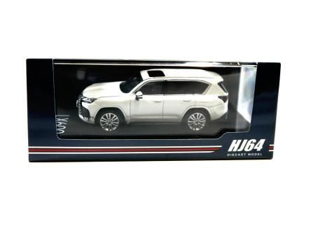 LEXUS LX600 Executive Sonic Quartz/Black 1/64Hobby Japan