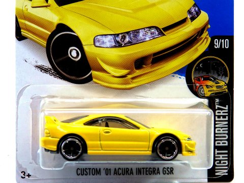 CUSTOM ’01 ACURA INTEGRA GSR Yellow HotWheels 2016 D-5438 - Gallery Tanaka  Shopping Site