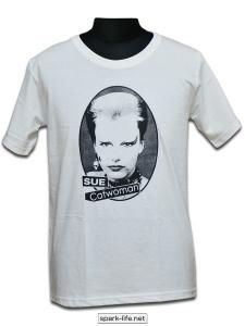 Tシャツ SUE CATWOMAN(ホワイト)激安販売！パンク