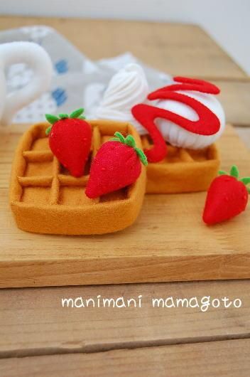 41 フェルトままごと ワッフル オーダーページ