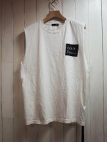 (50%OFF)【JOHNNY BUSINESS】God Saves・・・ Cut Off T-SHIRT(WHITE)
