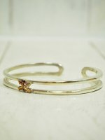 【Burnout】CROSSED ARROWS LAYERED BANGLE