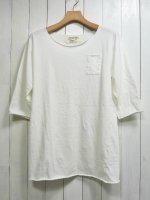 【GRAB IN HOLLYWOOD】ALL CUT H/S w/POCKET(ONE WASH WHITE)