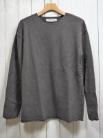 【GRAB IN HOLLYWOOD】VINTAGE FRENCH TERRY RELAX FIT ALL CUT L/S(PIG BLACK)