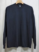 【Los Angeles Apparel】6.5oz L/S Garment Dye Crew Neck T-Shirt 1807GD(NAVY)