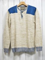 <img class='new_mark_img1' src='https://img.shop-pro.jp/img/new/icons14.gif' style='border:none;display:inline;margin:0px;padding:0px;width:auto;' />【AYUITE】ROUGH OUT HENRY NECK KNIT(OFF WHITE)