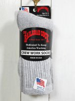 【RAILROAD SOCK】Men's 3Pair Premium Cotton Crew Socks(GRAY)