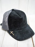 STRUMLEATHER MESH CAP(BLACKGRAY)
