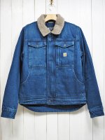 【Carhartt】Relaxed Fit Denim Sherpa-Lined Jacket 105478