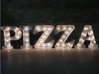 マーキーライト／アルファベットライト【PIZZA／ピザ】（全2色）