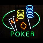 Poker neon ポーカー　ネオンサイン