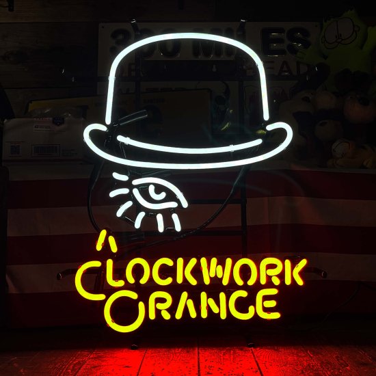 CLOCKWORK orange　ネオンサイン　時計じかけのオレンジ　