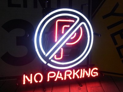ネオンサイン【NO PARKING】駐車禁止