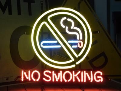 ネオンライト No smoking-