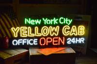 YELLOW CAB NEW YORK CITY　ネオンサイン