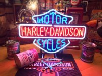 Harley Davidson ハーレー　ネオンサイン　ガレージやショップのネオン看板に！