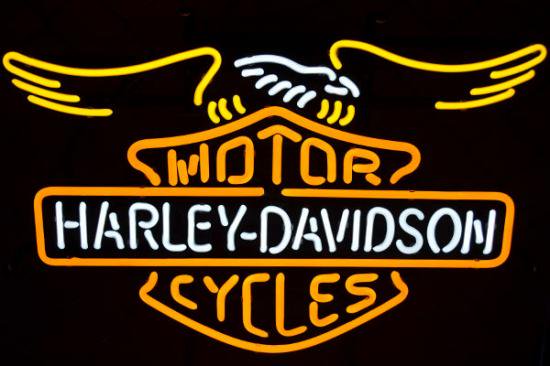 Harley Davidson　ネオン　アメリカンバイクの定番HARLEY EAGLEがネオンサインになりました