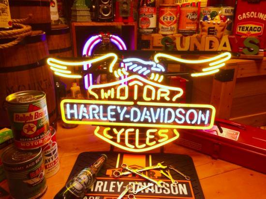本物ネオン管』ハーレーダビットソンネオンサイン/Harley-Davidson+