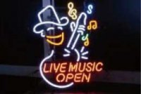 LIVE MUSIC OPEN　ネオンサイン　ライブ　ミュージック　オープン　ネオン管