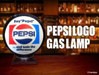 ペプシコーラ　ガスランプ　GASLAMP　PEPSI
