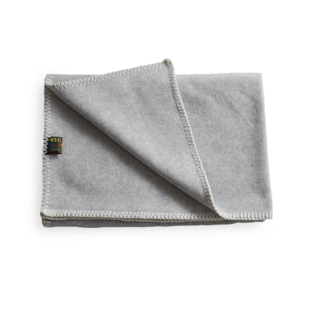 CINQ plus | TWEEDMILL フリースミニブランケット（シルバーグレー）