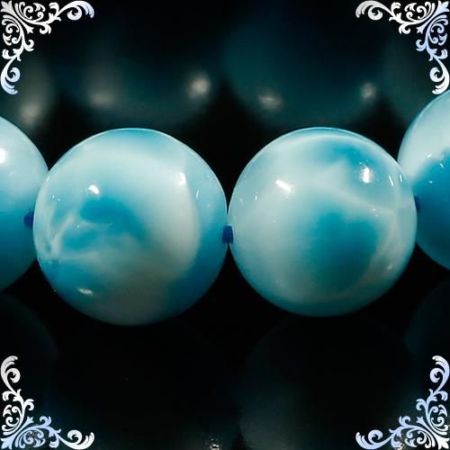 どれみ♬.。.:*⭐︎ラリマーブレスレット12.6ミリ ラリマー 12mm ブレスレット