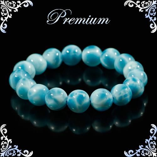 ジェムグレード】プレミアムラリマー 11mm玉 ブレスレット(型番PFL005