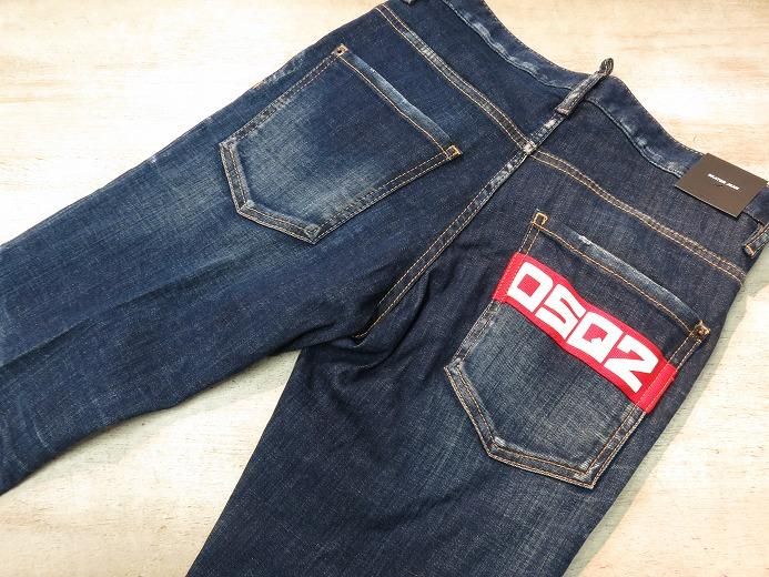 DSQUARED2(ディースクエアード） DARK CLEAN WASH SKATER JEANS