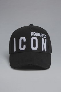 DSQUARED2(ディースクエアード）BE ICON BASEBALL CAP BLACK　送料無料