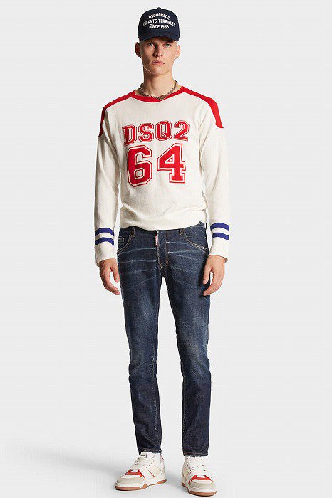 DSQUARED2(ディースクエアード） DARK CLEAN WASH SKATER JEANS 送料無料