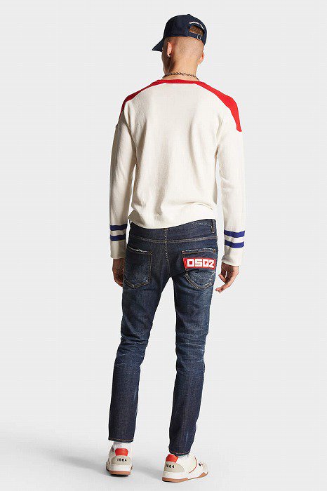 DSQUARED2(ディースクエアード） DARK CLEAN WASH SKATER JEANS 送料無料