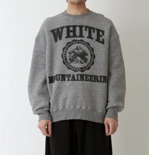 WhiteMountaineeringʥۥ磻ȥޥƥ˥󥰡COLLEGE LOGO SWEAT SHIRT GRAY  ̵