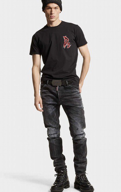 DSQUARED2(ディースクエアード）Black Warp Wash Cool Guy Jeans 送料無料