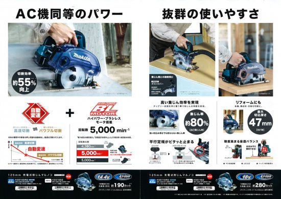 マキタ 125mm 18V充電式防じんマルノコ KS511DZ 本体のみ 安心の