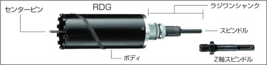 ハウスBM ドラゴンダイヤモンドコアドリル(回転用) 32mm RDG-32(フル