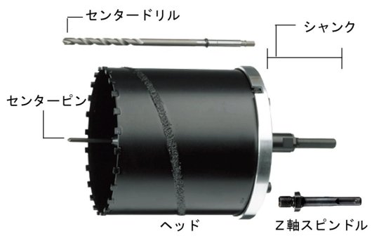 ハウスBM ドッカンコアドリル(回転用) 200mm DDH-200(ヘッドのみ) 安心のメーカー正規販売店『プロツールショップとぎや』