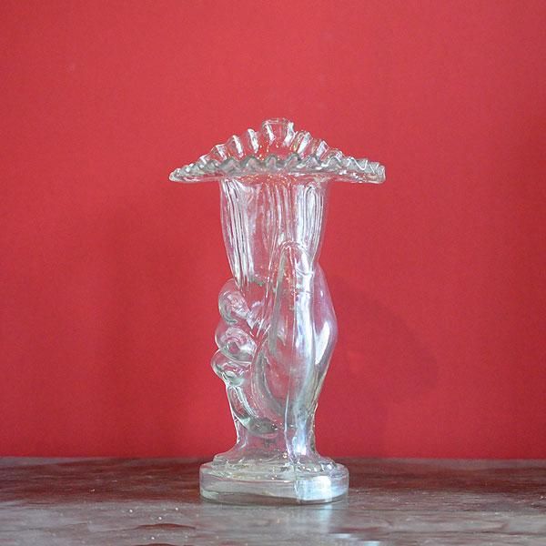 アンティーク,雑貨,神戸,花器,花,手,ガラス,シボラ,ロンバス