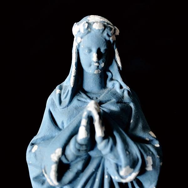 France antique マリア像　木彫　18〜19世紀　古道具　ブロカント フランス/19世紀の美しい姿のマリア像/管理番号D5177 - slowtime