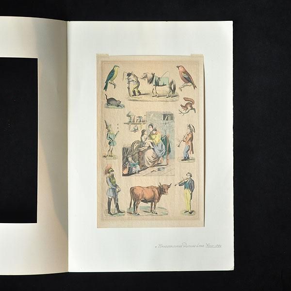 フランスアンティークファッションプレート銅版画19C中期頃 gh