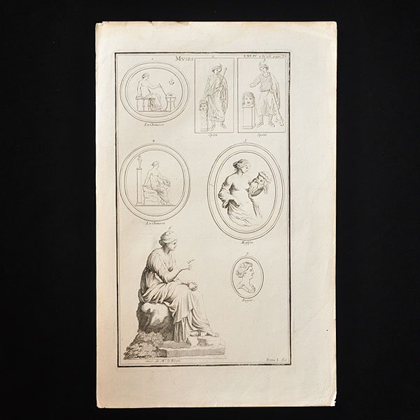 18世紀 銅版画 MVSES/フランスアンティーク雑貨・家具のSibora【シボラ】