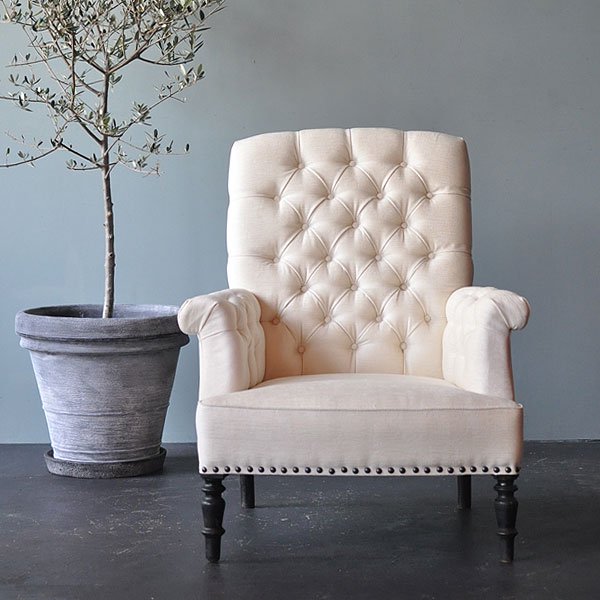 alford rolled arm chair