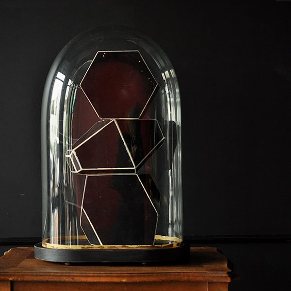 アンティーク 楕円ガラスドームH49cm/フランスアンティーク雑貨・家具 