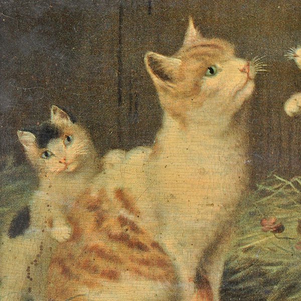 猫の絵/フランスアンティーク雑貨・家具のSibora【シボラ】