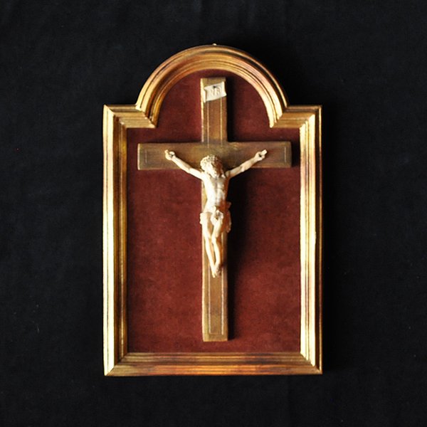 フランス19世紀後期 磔刑像 キリスト アンティーク 十字架 ロザリオ ...