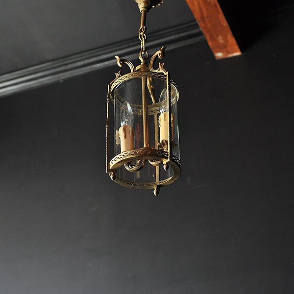 アンティーク 円柱ランタン型ランプ・3/アンティーク照明 フランス 