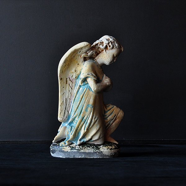 人気商品！】 大天使のベニチエ 石膏 フランスアンティーク 彫刻 