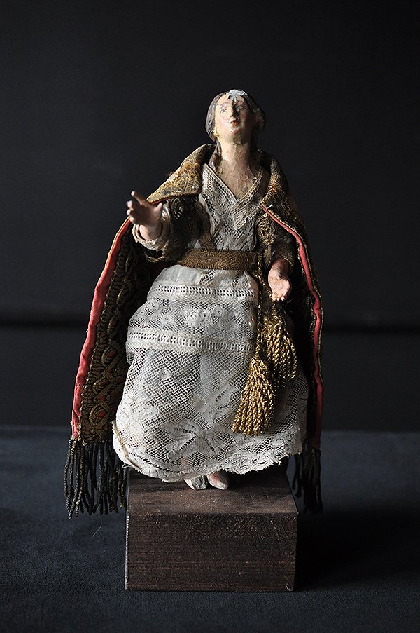 18世紀 サントス人形・2/フランスアンティーク雑貨 オブジェ 宗教像 聖人像 ケージドール【Sibora】
