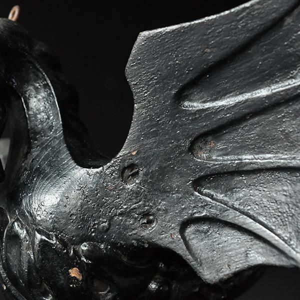 ドラゴンの頭部 壁掛け アンティーク アート オブジェ　美術品　銅色 ドラゴンの頭部 壁掛け アンティーク オブジェ 美術品 銅色